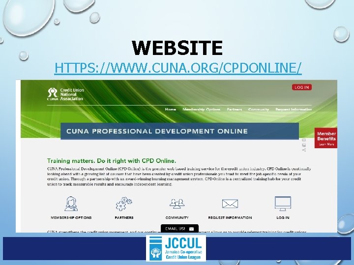 WEBSITE HTTPS: //WWW. CUNA. ORG/CPDONLINE/ 