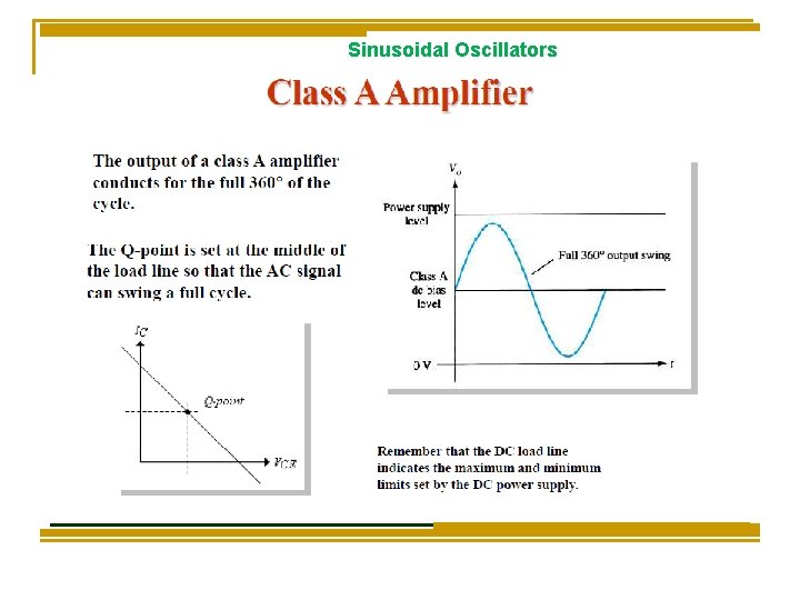 Sinusoidal Oscillators 