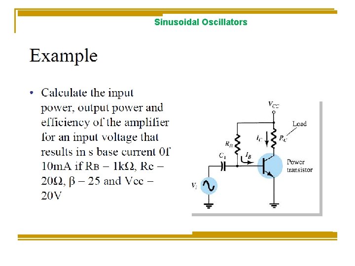 Sinusoidal Oscillators 