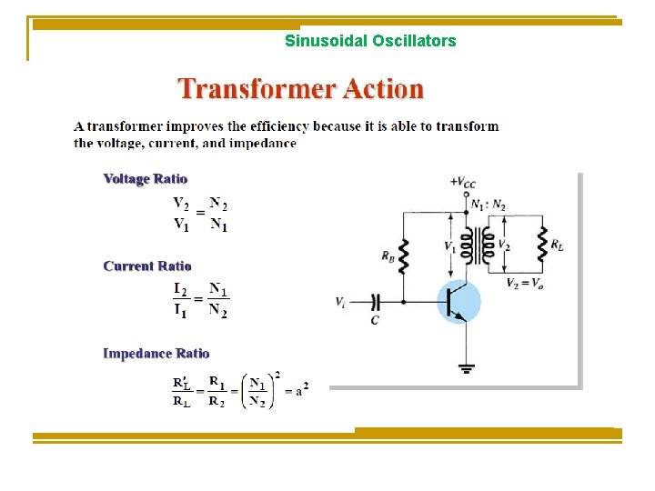 Sinusoidal Oscillators 