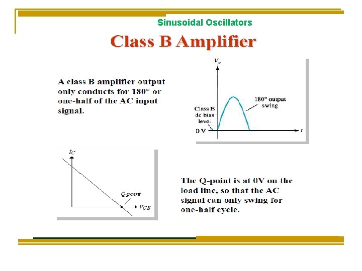 Sinusoidal Oscillators 