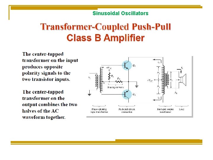 Sinusoidal Oscillators 
