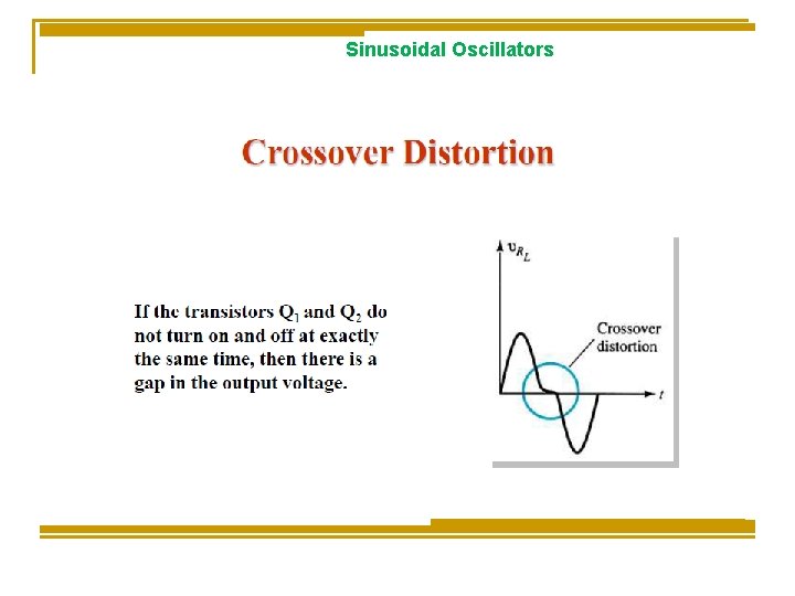 Sinusoidal Oscillators 