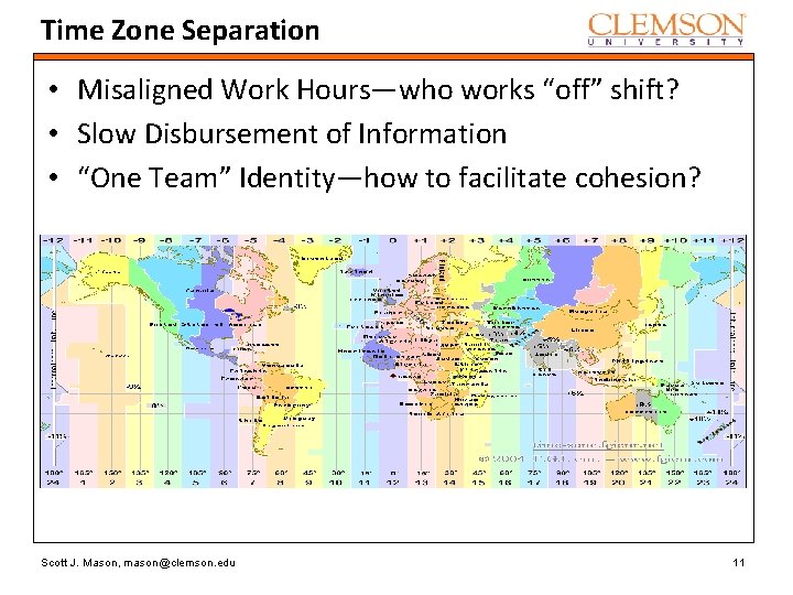 Time Zone Separation • Misaligned Work Hours—who works “off” shift? • Slow Disbursement of