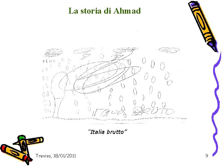 La storia di Ahmad “Italia brutto” Treviso, 18/01/2011 9 