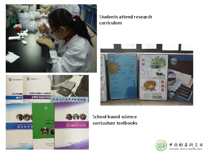 Students attend research curriculum School based science curriculum textbooks 8 