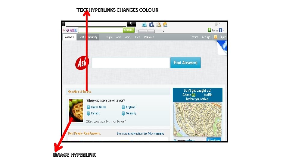 TEXT HYPERLINKS CHANGES COLOUR IIMAGE HYPERLINK 