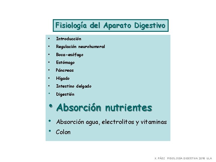 Fisiología del Aparato Digestivo • Introducción • Regulación neurohumoral • Boca-esófago • Estómago •