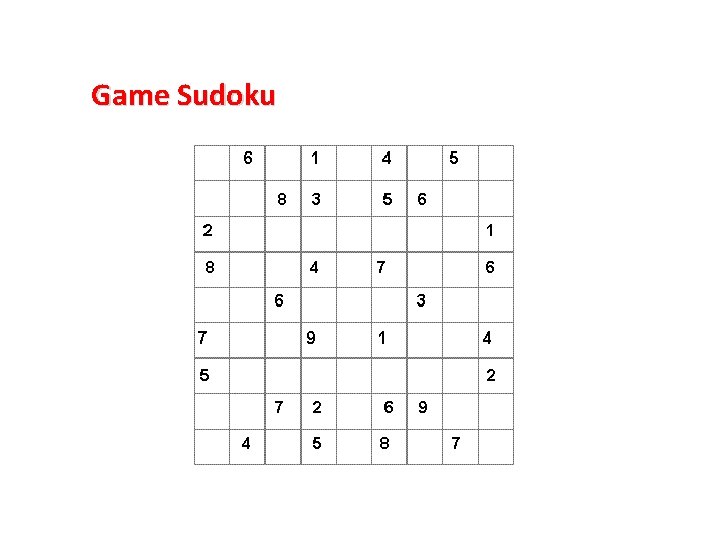 Game Sudoku 