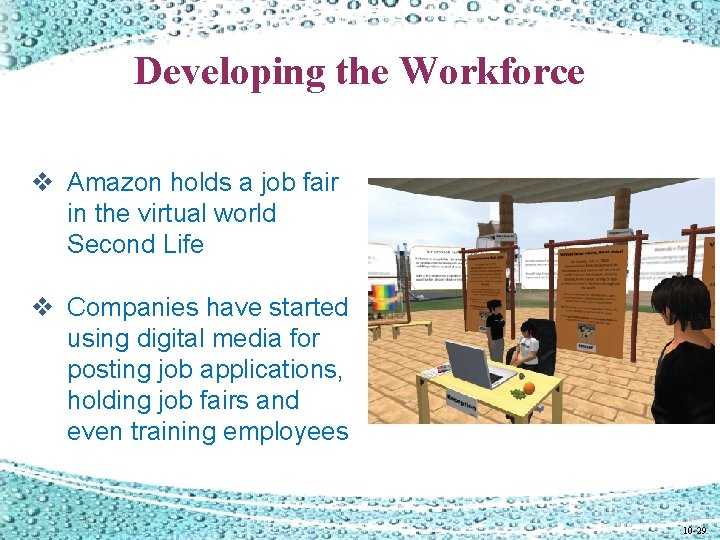 Developing the Workforce v Amazon holds a job fair in the virtual world Second Developing the Workforce v Amazon holds a job fair in the virtual world Second
