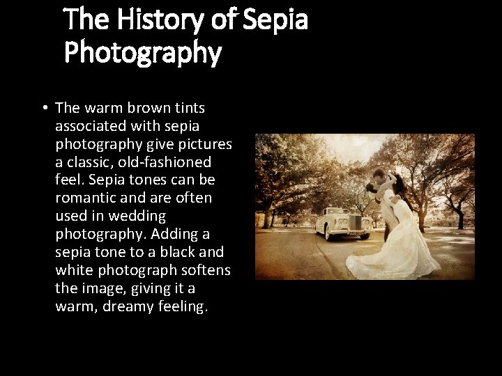The History of Sepia Photography • The warm brown tints associated with sepia photography