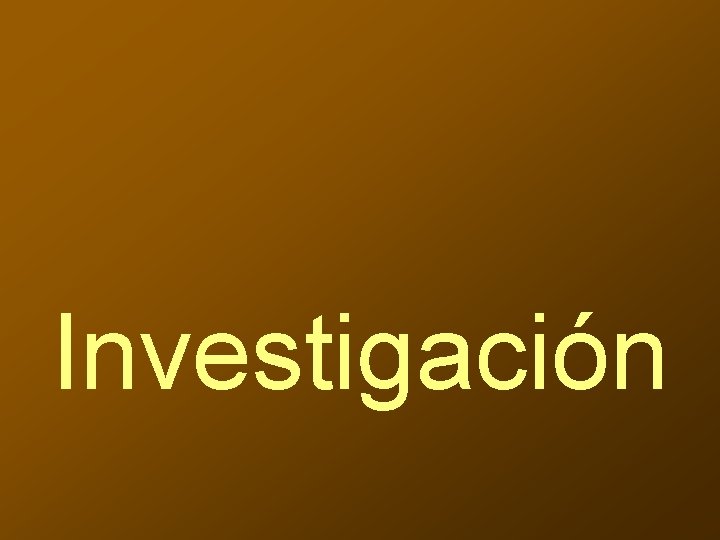 Investigación 