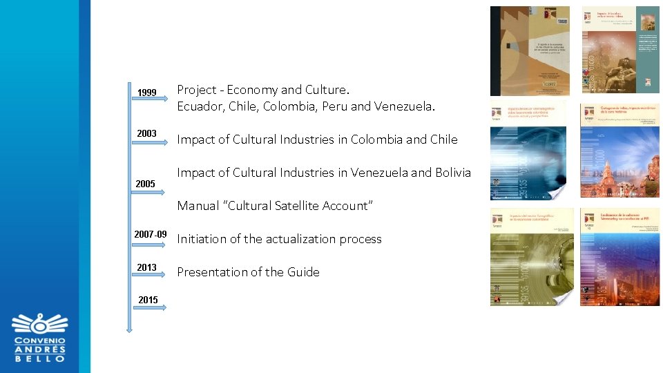 1999 2003 2005 Project - Economy and Culture. Ecuador, Chile, Colombia, Peru and Venezuela.