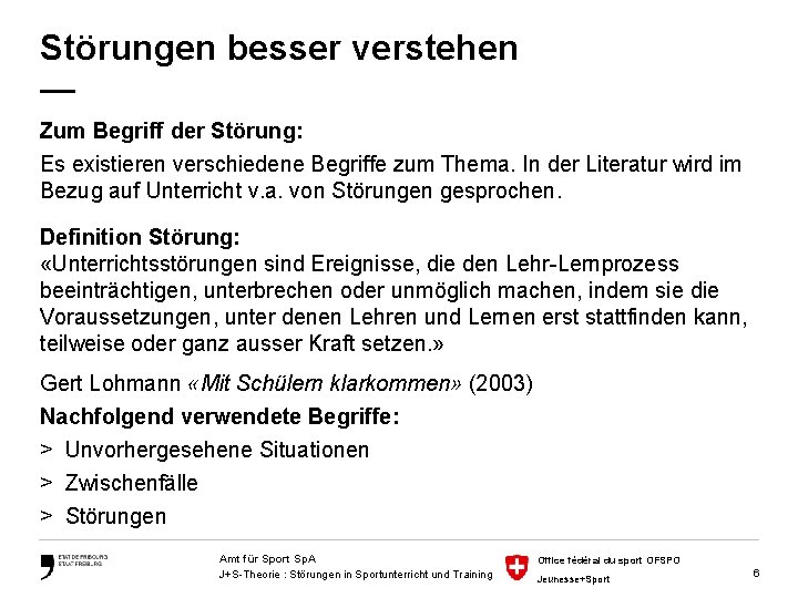 Störungen besser verstehen — Zum Begriff der Störung: Es existieren verschiedene Begriffe zum Thema.