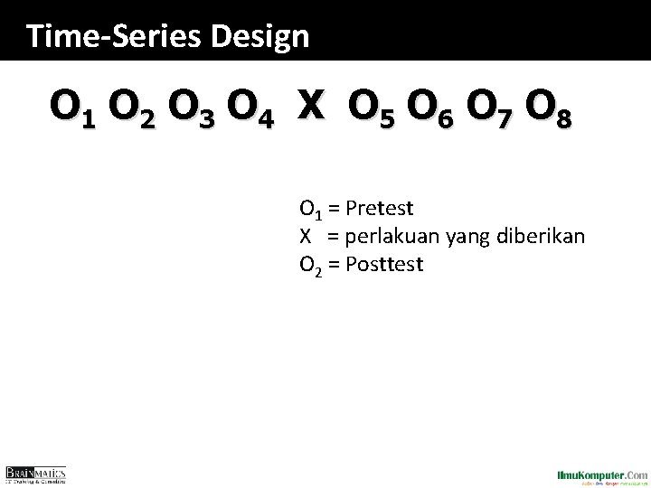 Time-Series Design O 1 O 2 O 3 O 4 X O 5 O Time-Series Design O 1 O 2 O 3 O 4 X O 5 O