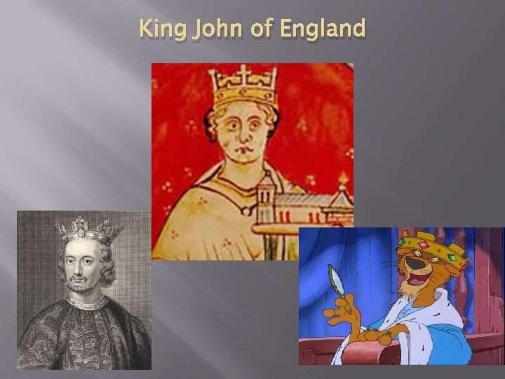 King John of England 