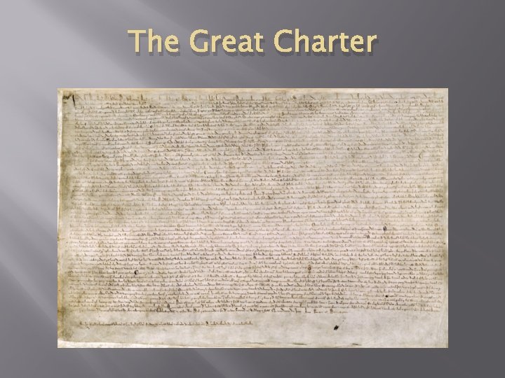 The Great Charter 