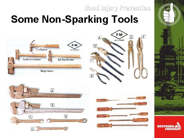 Some Non-Sparking Tools 