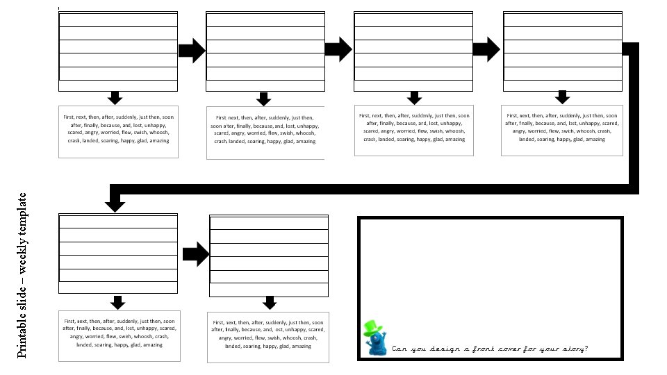 Printable slide – weekly template 