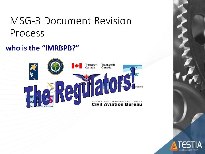 MSG-3 Document Revision Process who is the “IMRBPB? ” 