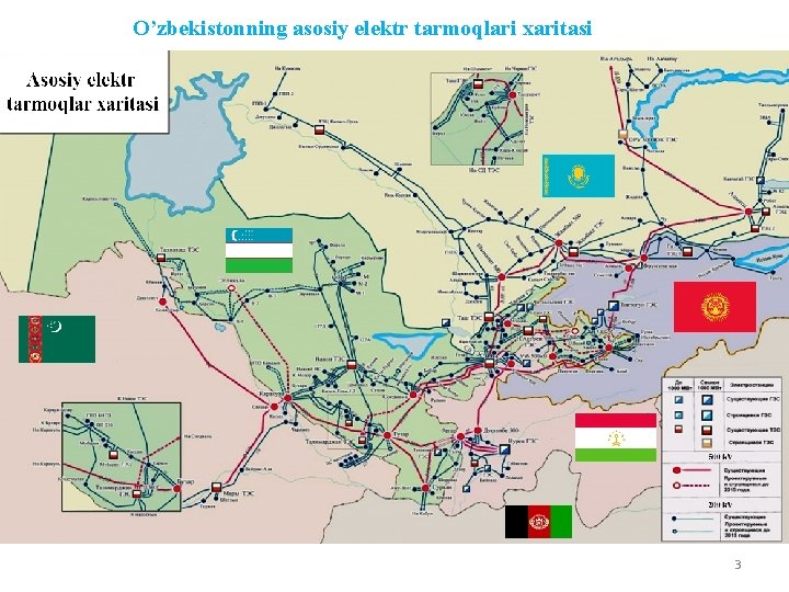 O’zbekistonning asosiy elektr tarmoqlari xaritasi 3 