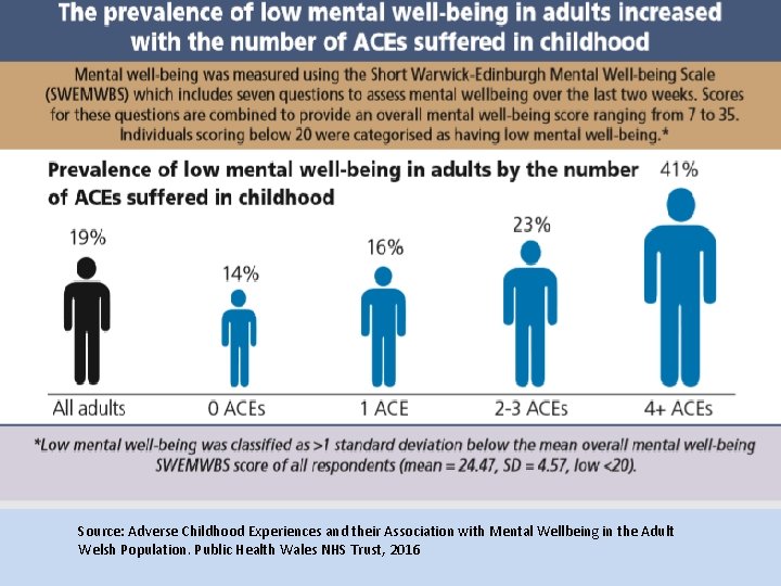 Source: Adverse Childhood Experiences and their Association with Mental Wellbeing in the Adult Welsh