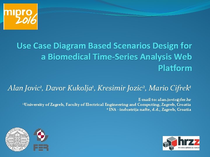 Use Case Diagram Based Scenarios Design for a Biomedical Time-Series Analysis Web Platform Alan