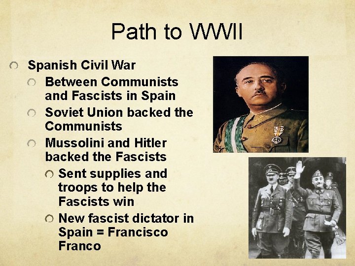 Path to WWII Spanish Civil War Between Communists and Fascists in Spain Soviet Union