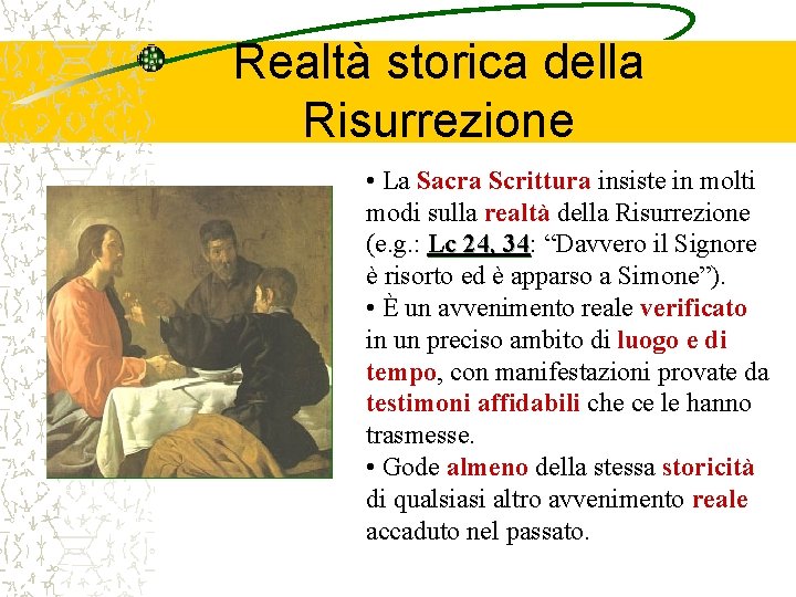 LA GLORIFICAZIONE DI GES CRISTO Corso di Cristologia