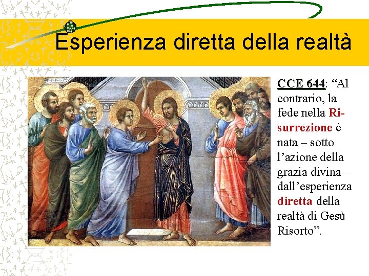 LA GLORIFICAZIONE DI GES CRISTO Corso di Cristologia