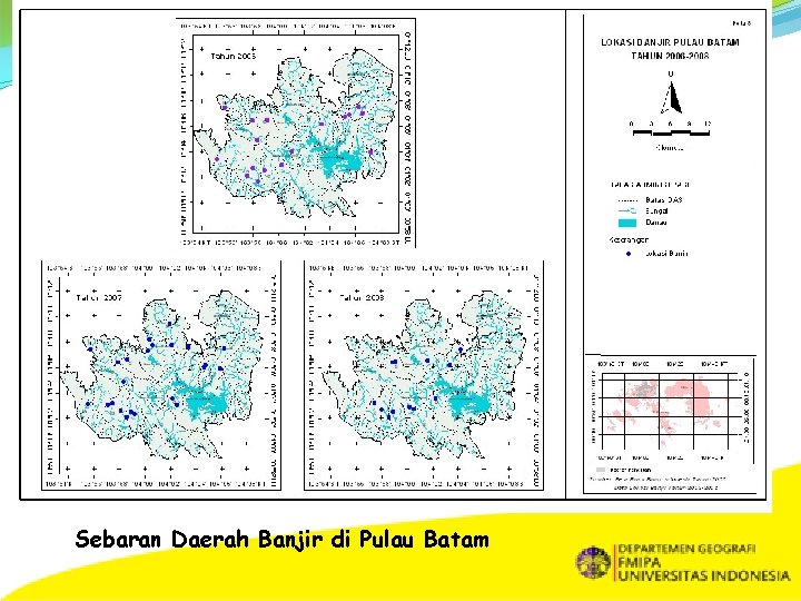 Sebaran Daerah Banjir di Pulau Batam 