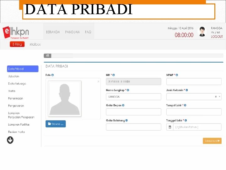 DATA PRIBADI 