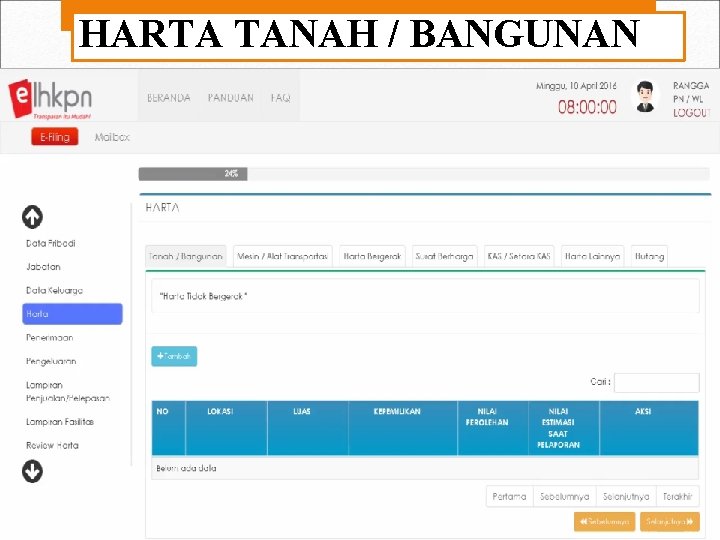 HARTA TANAH / BANGUNAN 
