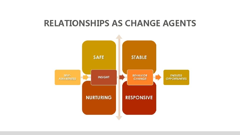 RELATIONSHIPS AS CHANGE AGENTS 