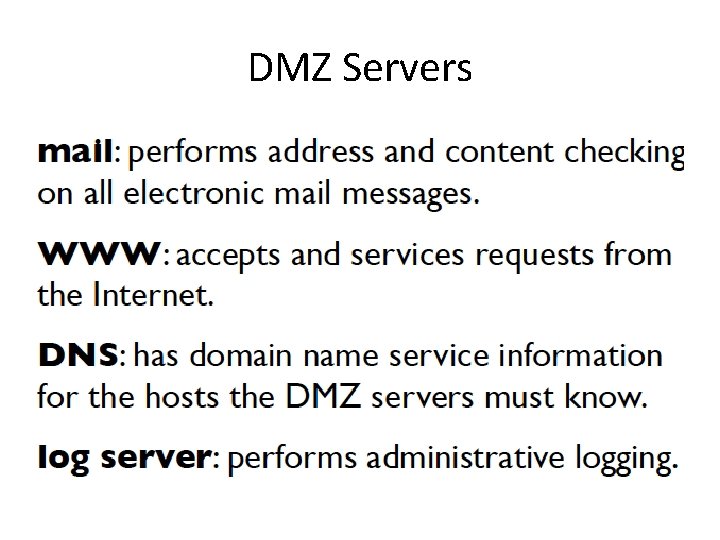 DMZ Servers 