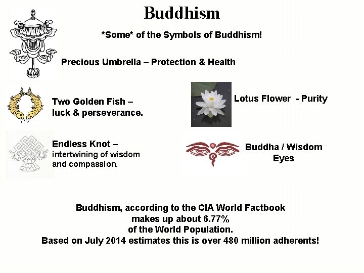 Buddhism *Some* of the Symbols of Buddhism! Precious Umbrella – Protection & Health Two