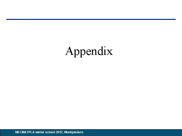 Appendix N. Nettelmann : giant planets MECMATPLA winter school 2017, Montgenèvre Appendix N. Nettelmann : giant planets MECMATPLA winter school 2017, Montgenèvre