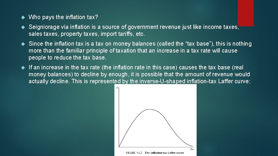  Who pays the inflation tax? Seigniorage via inflation is a source of government