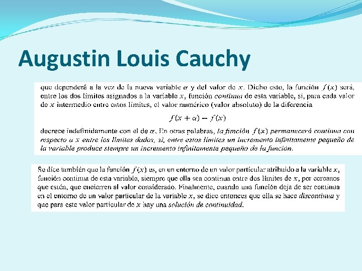 Augustin Louis Cauchy 