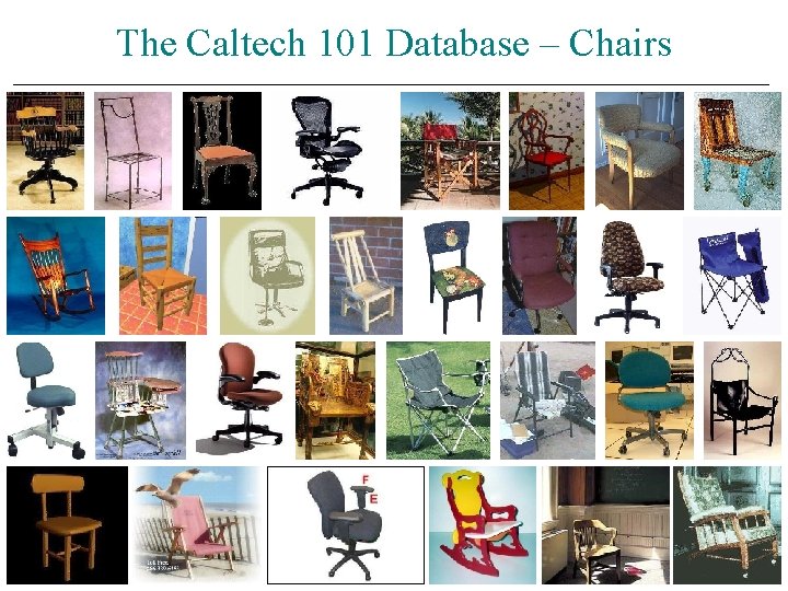 The Caltech 101 Database – Chairs 