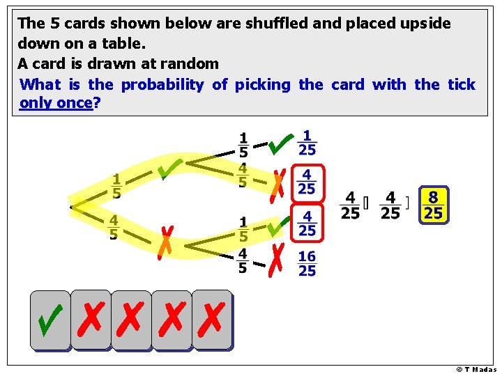 The 5 cards shown below are shuffled and placed upside down on a table.