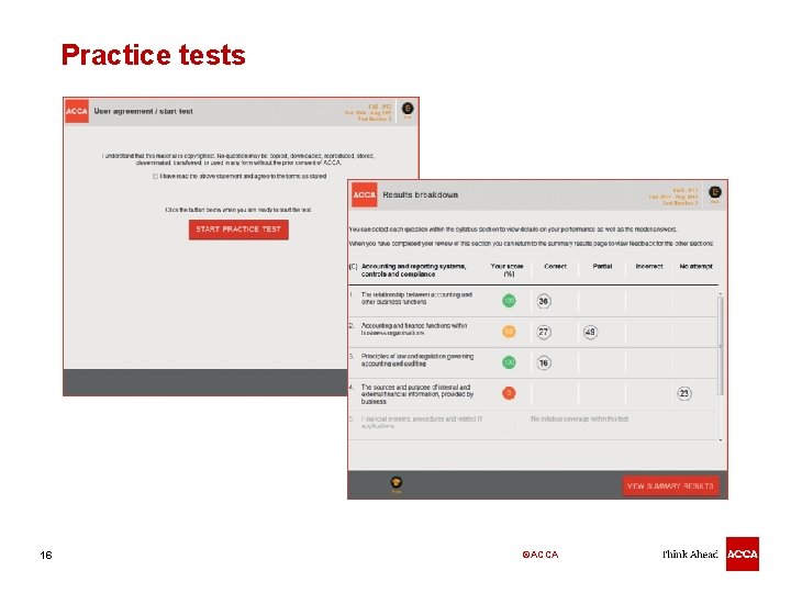 Practice tests 16 ©ACCA 