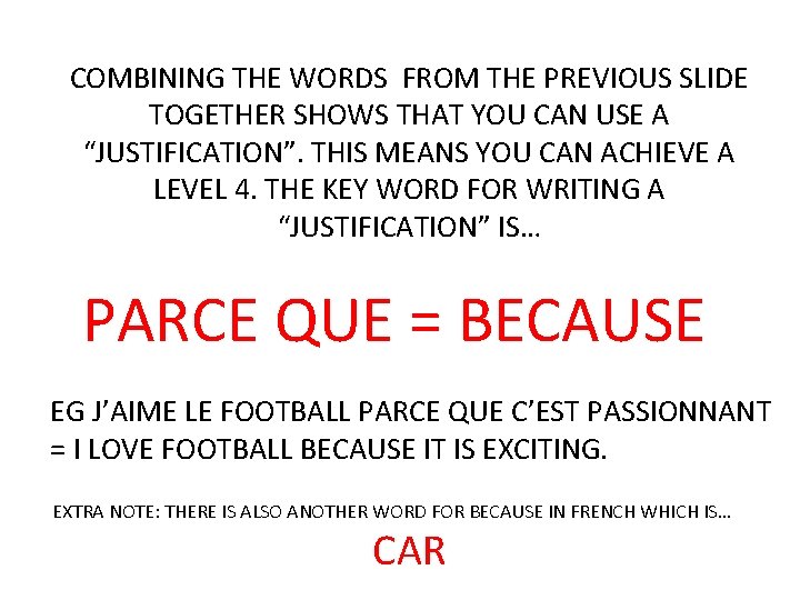 COMBINING THE WORDS FROM THE PREVIOUS SLIDE TOGETHER SHOWS THAT YOU CAN USE A COMBINING THE WORDS FROM THE PREVIOUS SLIDE TOGETHER SHOWS THAT YOU CAN USE A