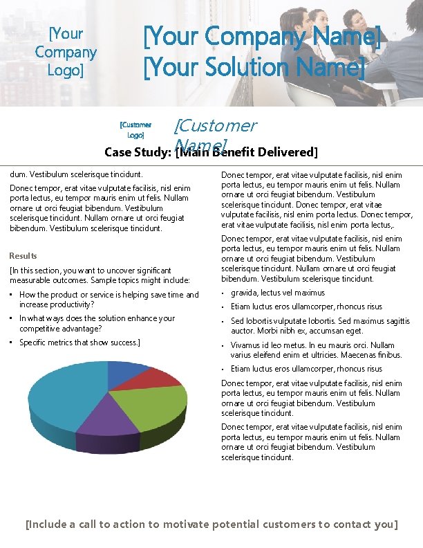 [Your Company Name] [Your Solution Name] [Your Company Logo] [Customer Case Study: Name] [Main
