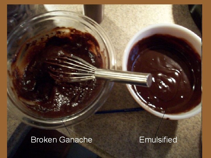 Broken Ganache Emulsified 