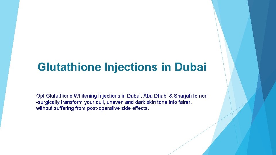 Glutathione Injections in Dubai Opt Glutathione Whitening Injections in Dubai, Abu Dhabi & Sharjah