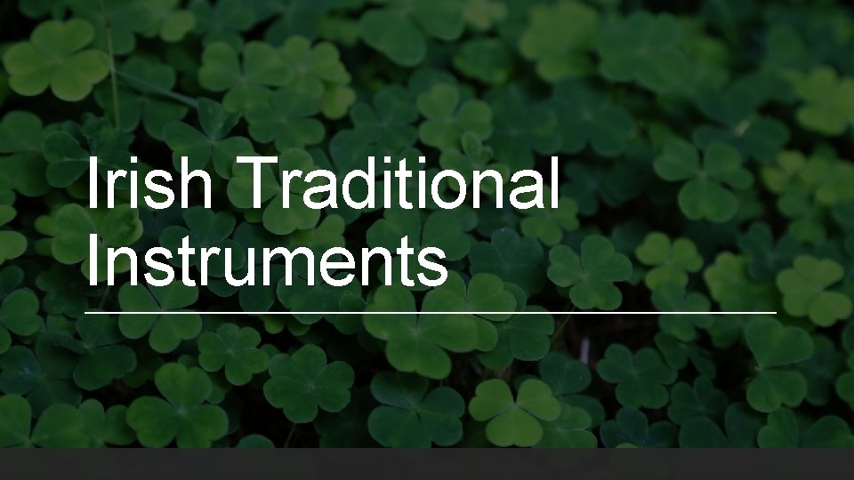 Irish Traditional Instruments 