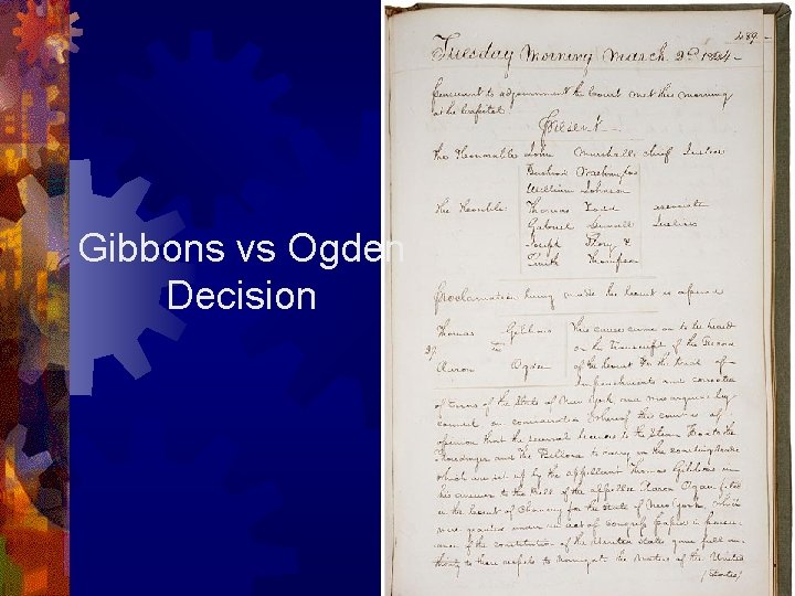 Gibbons vs Ogden Decision 