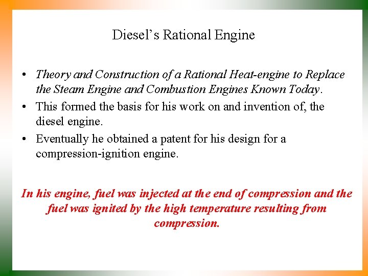 Diesel’s Rational Engine • Theory and Construction of a Rational Heat-engine to Replace the