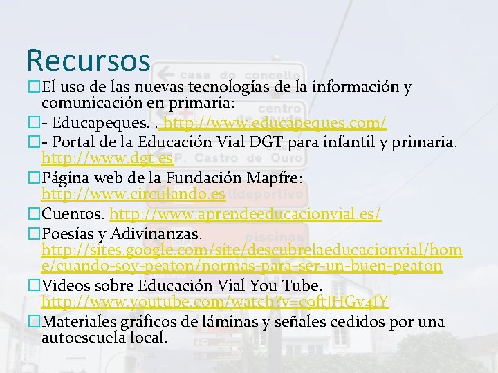 Recursos �El uso de las nuevas tecnologías de la información y comunicación en primaria: